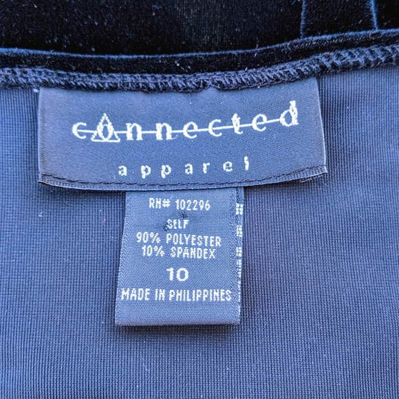 Slinky velvety evening dress - Picture 3 of 3